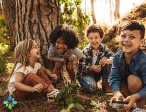 happy kids playing and showcasing the power of chiropractic care for kids